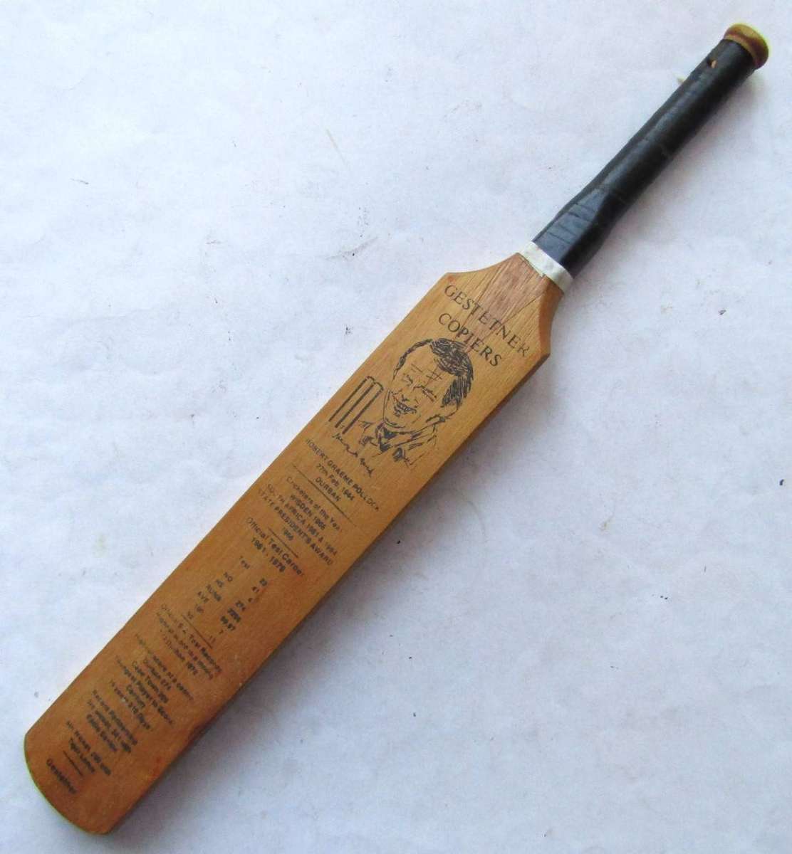 Old Graeme Pollock Mini Cricket Bat