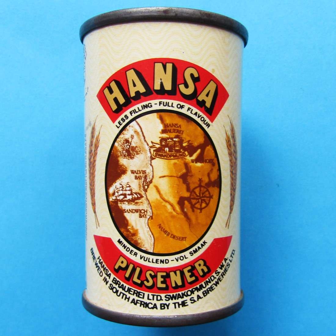 Old Miniature Hansa Pilsener Beer Advertising Can