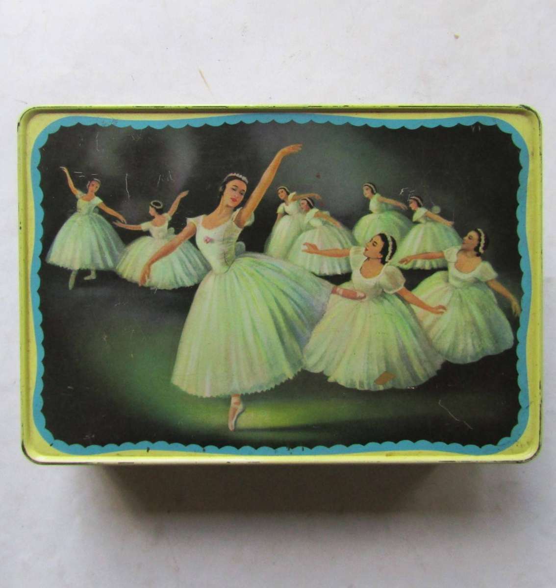 Vintage Ballet Ballerina Themed Biscuit Tin