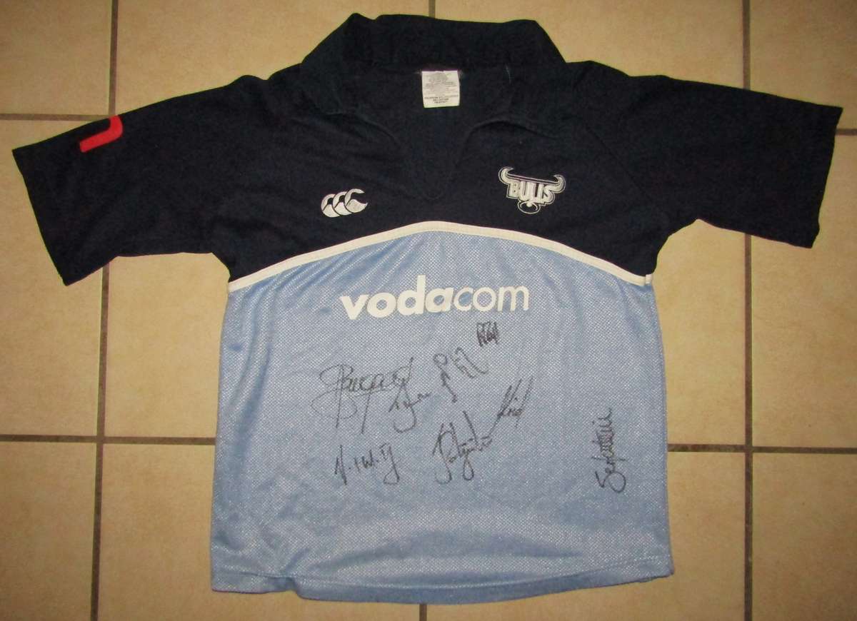 Old Bulls Rugby Jersey with 23 Signatures