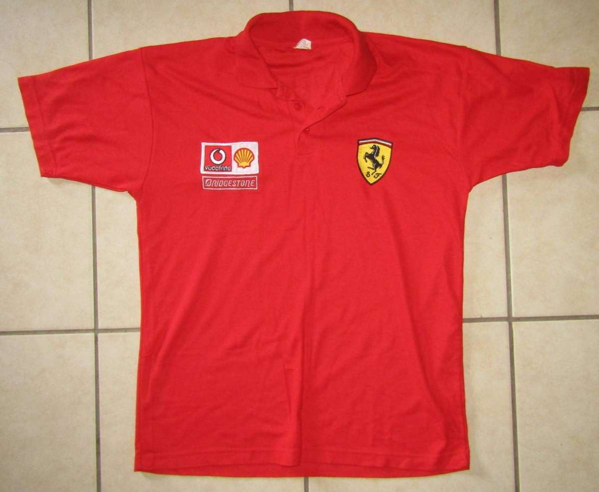 Old Shell Ferrari Motorsport Shirt - Large Size
