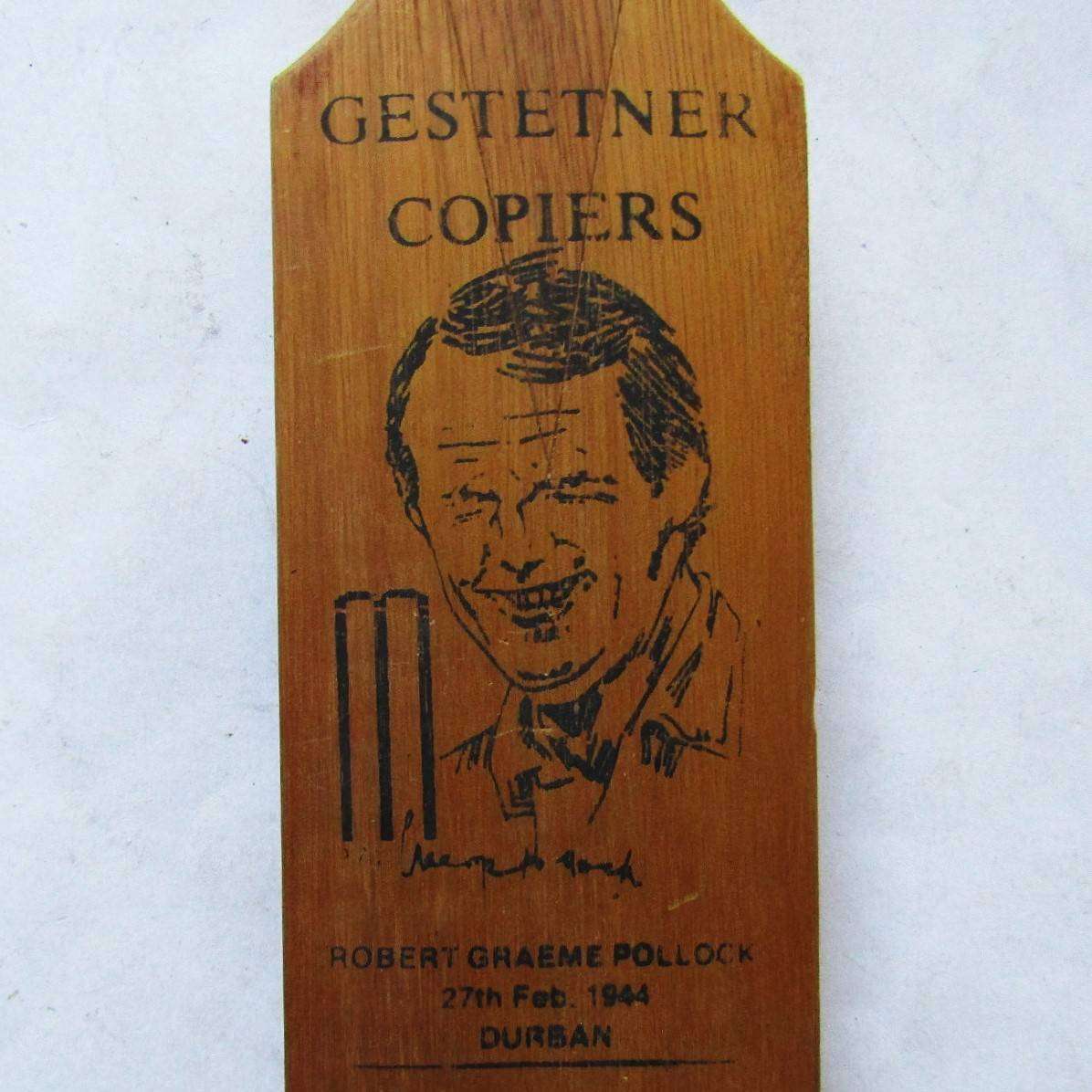 Old Graeme Pollock Mini Cricket Bat