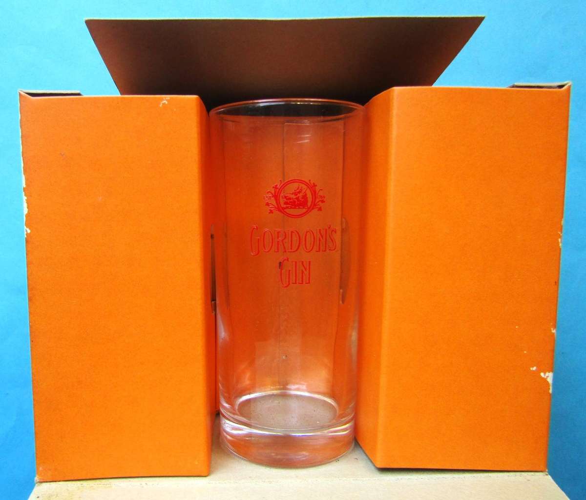 6 Gordon's Gin Glasses in Original Box