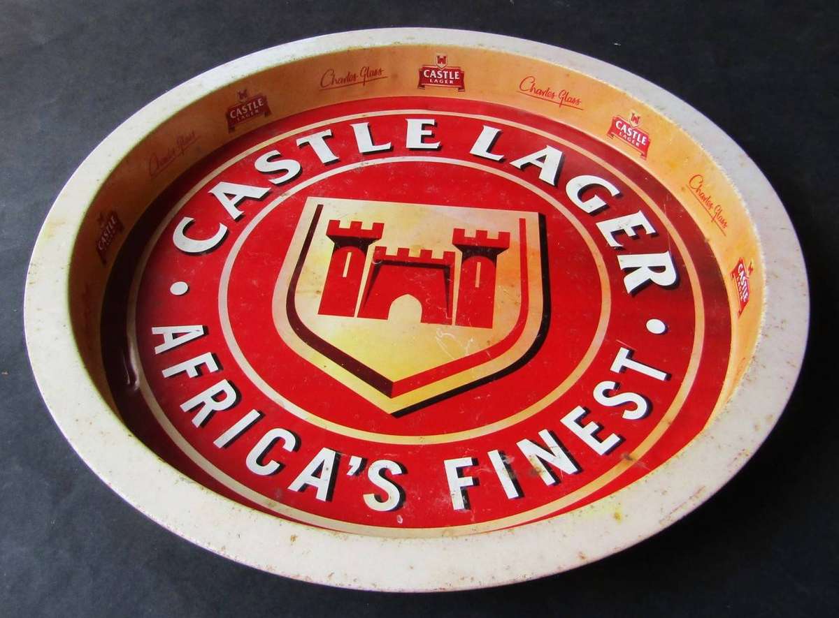Old Castle Lager Beer Metal Tray