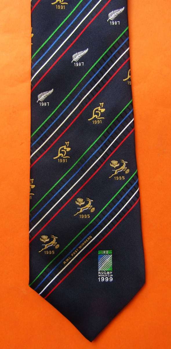 1999 Rugby World Cup Past Winners Neck Tie