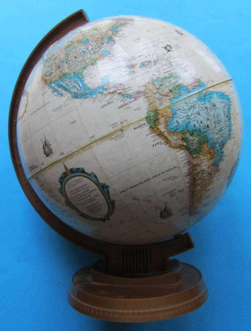 Old Made in USA Replogle World Classic Series 9 Inch Globe
