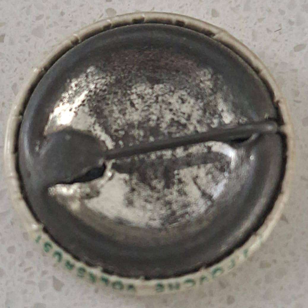 Old ZAR Vierkleur Flag Lapel Pin Badge - Made by JJ Fouche Volksrust