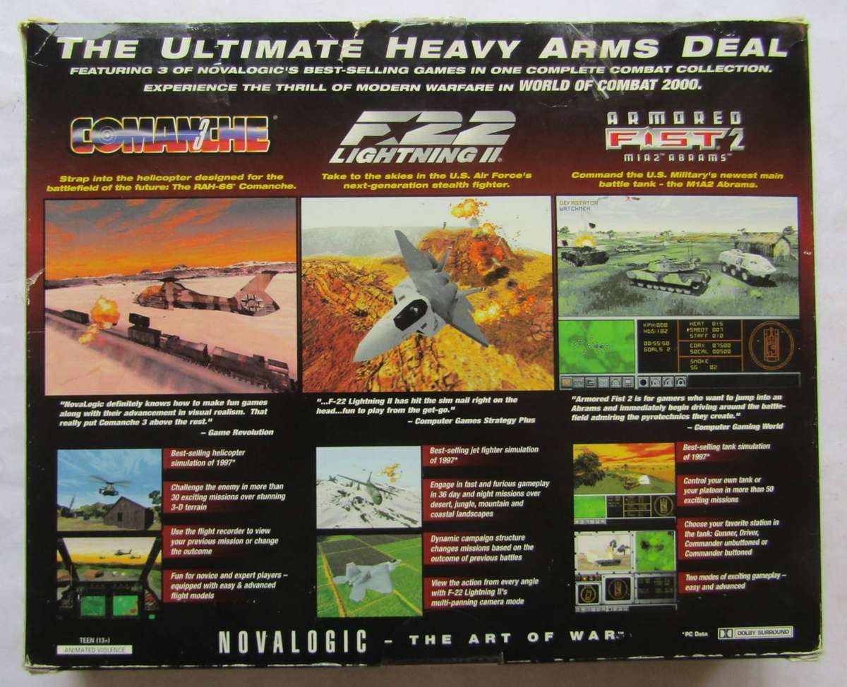 World of Combat 2000 - Big Box Triple PC Game (1998)