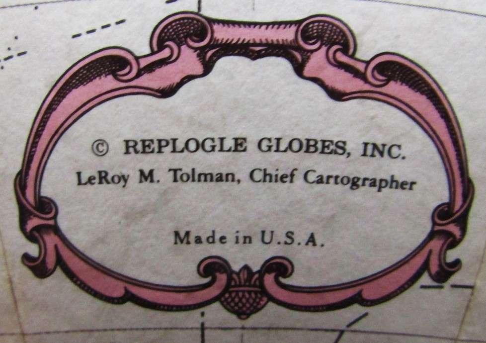 Old Made in USA Replogle World Classic Series 9 Inch Globe