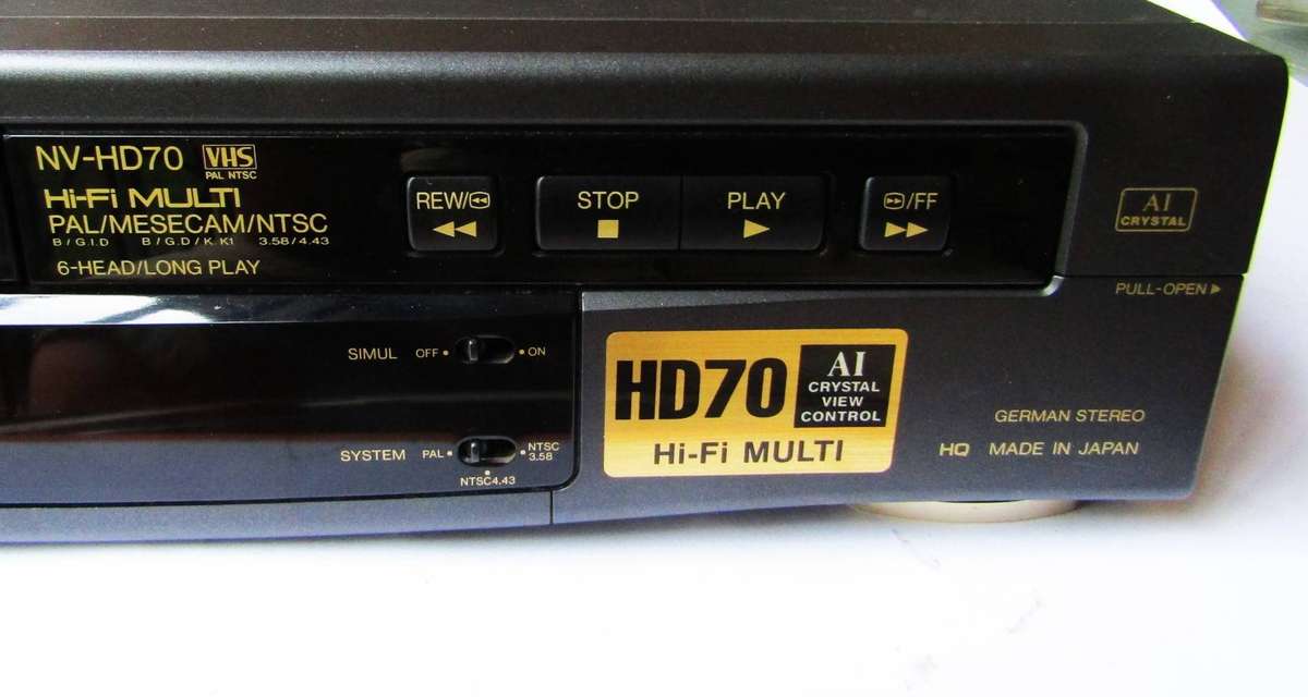 Panasonic VCR Video Cassette Recorder / VHS Player - Working