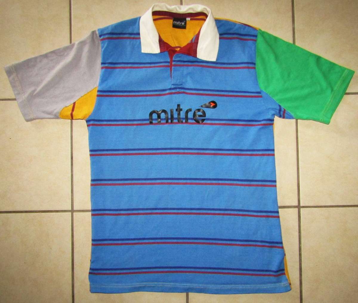 Old Mitre Multi Color Rugby Jersey - Size XXL