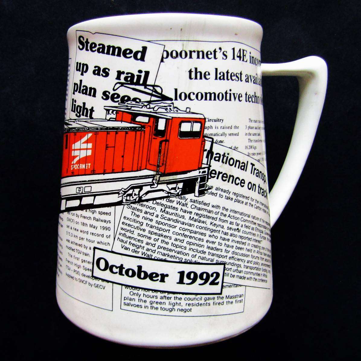 1992 Spoornet Railway Beer Mug