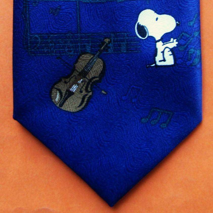 Old Snoopy Music Cartoon Neck Tie