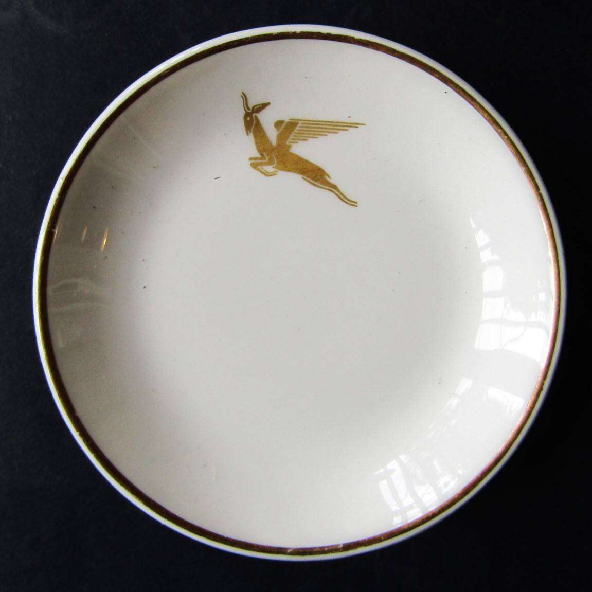Old SAA Airways Flying Springbok Small Butter Dish
