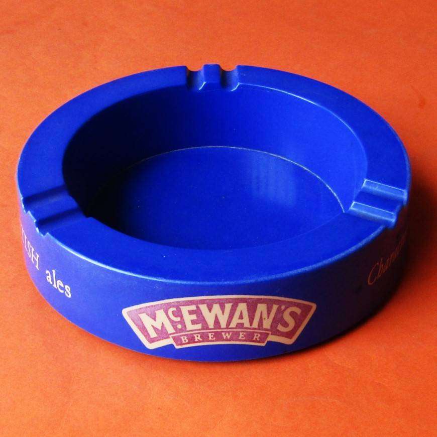 Large Old McEwan's Brewer Advertising Ashtray - Made in England