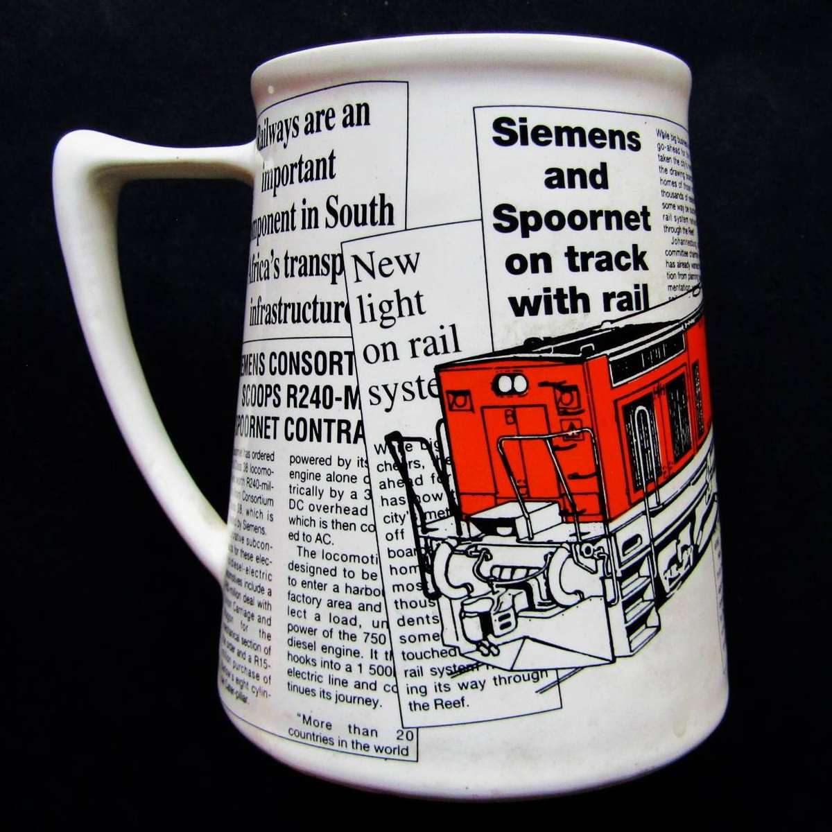 1992 Spoornet Railway Beer Mug