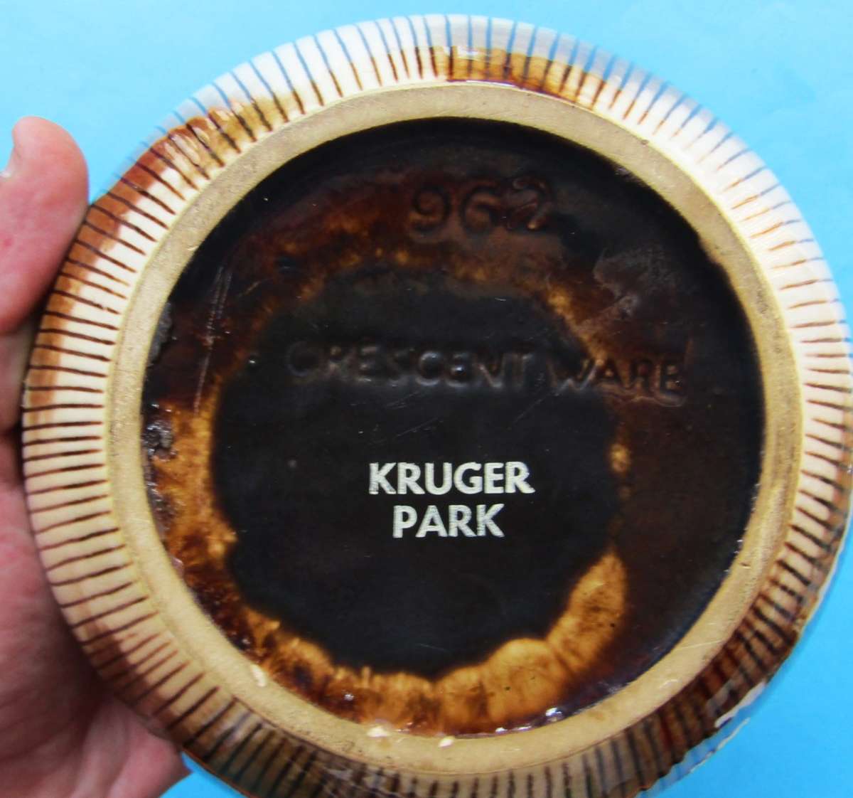 Large Old Kruger Park Kettle with Lid