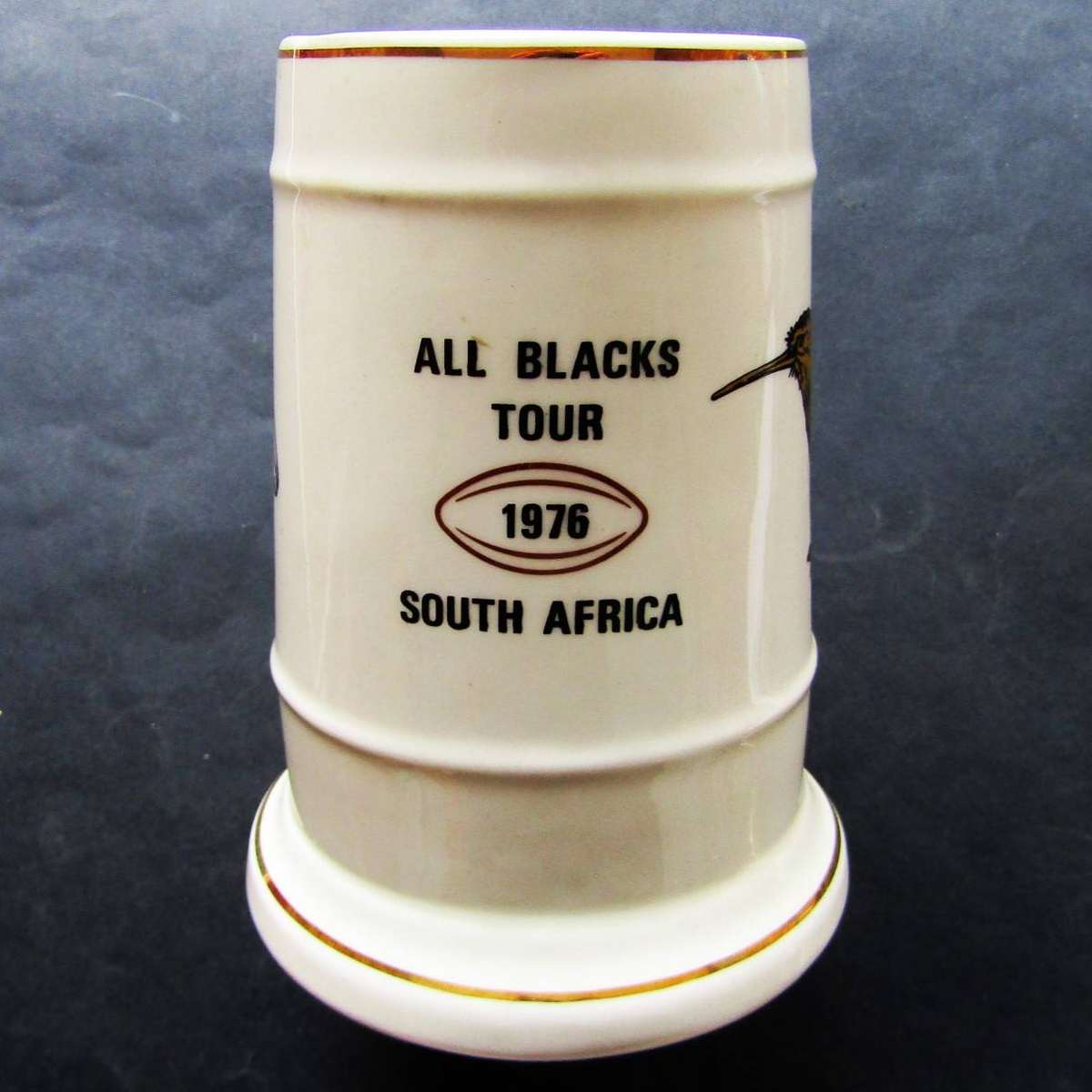 1976 Springboks vs All Blacks Rugby Beer Mug