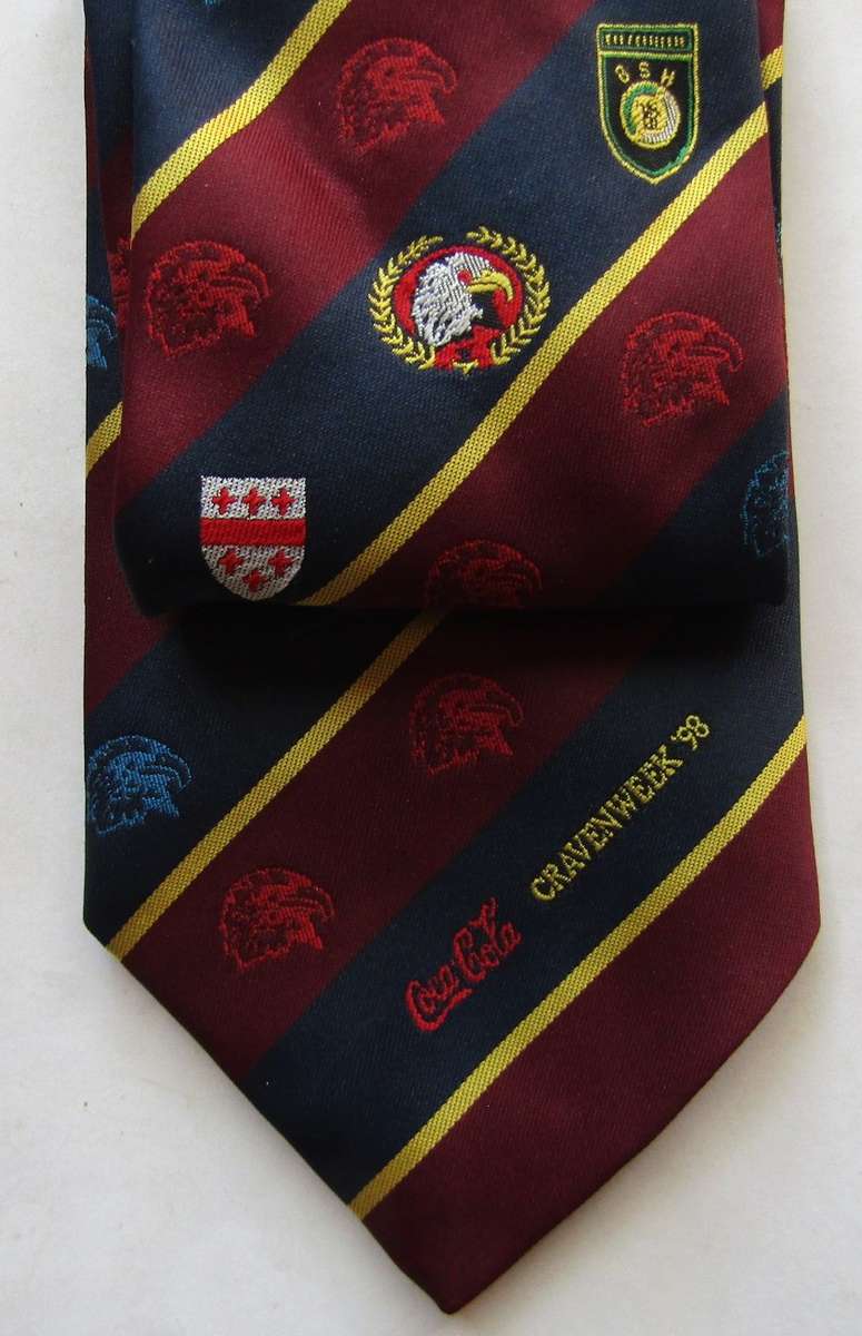 1998 Coca Cola Craven Week Rugby Neck Tie