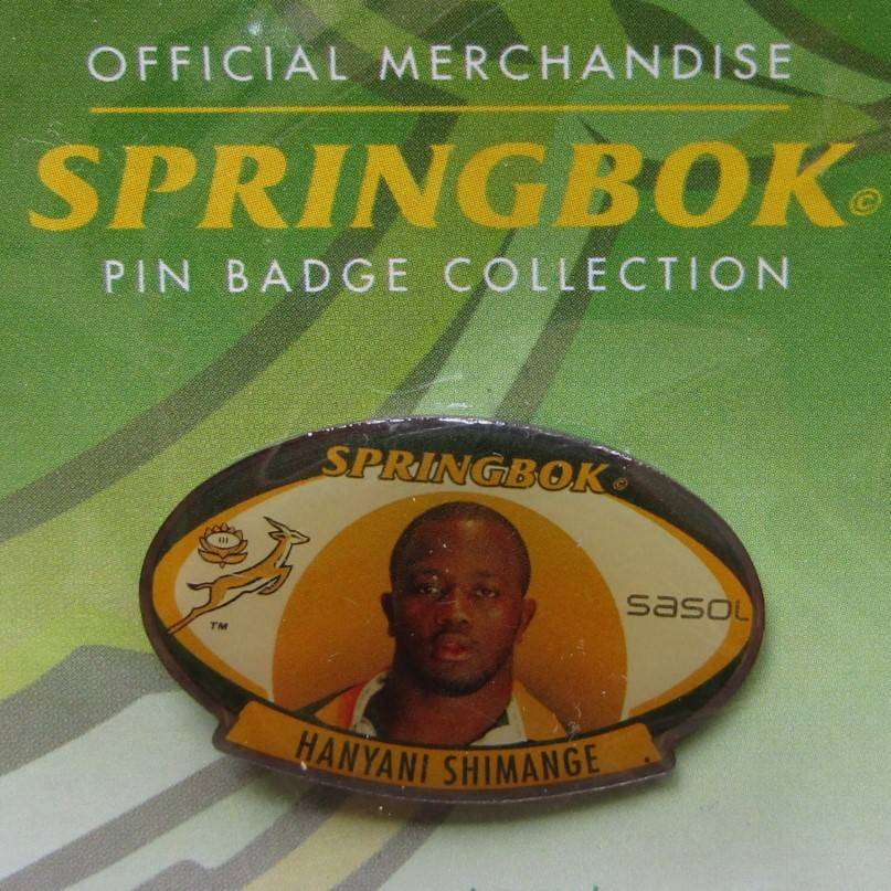 Hanyani Shimange Springbok Rugby Pin Badge