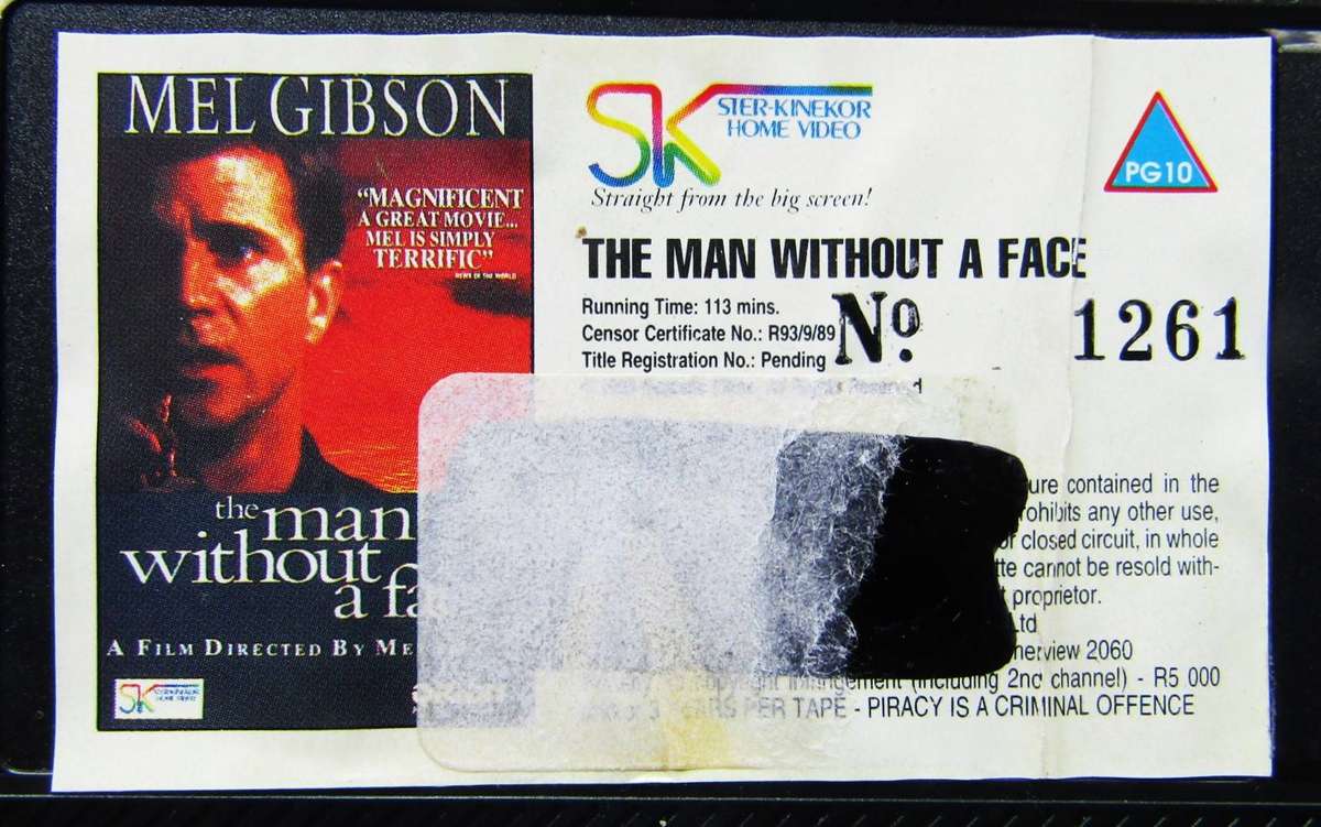 The Man Without a Face - Mel Gibson - Movie VHS Tape (1993)