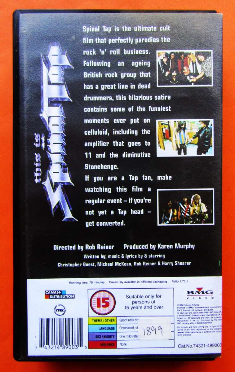This Is Spinal Tap - Movie VHS Tape (1984)