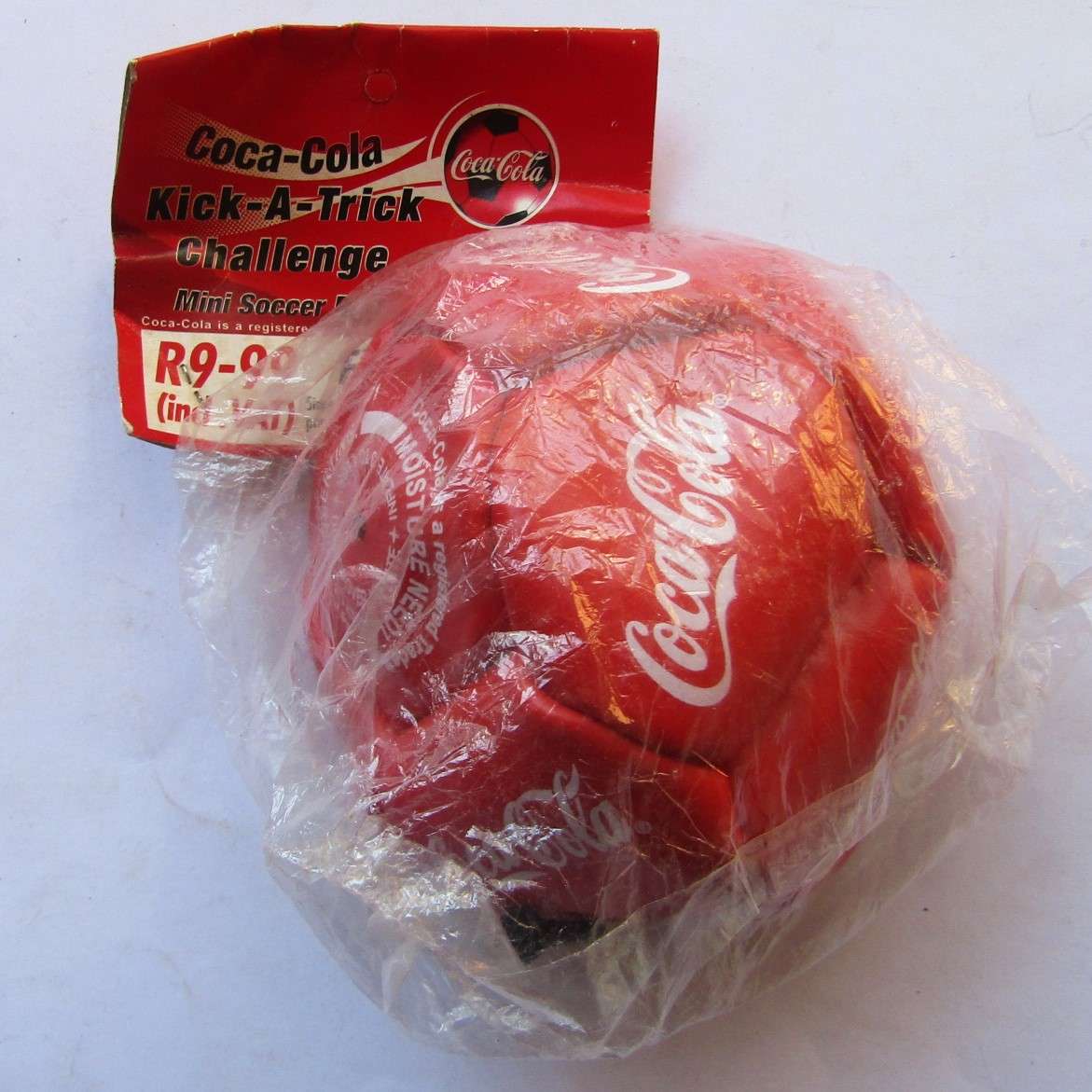 2001 New Sealed Coca Cola Kick-a-Trick Mini Soccer Ball