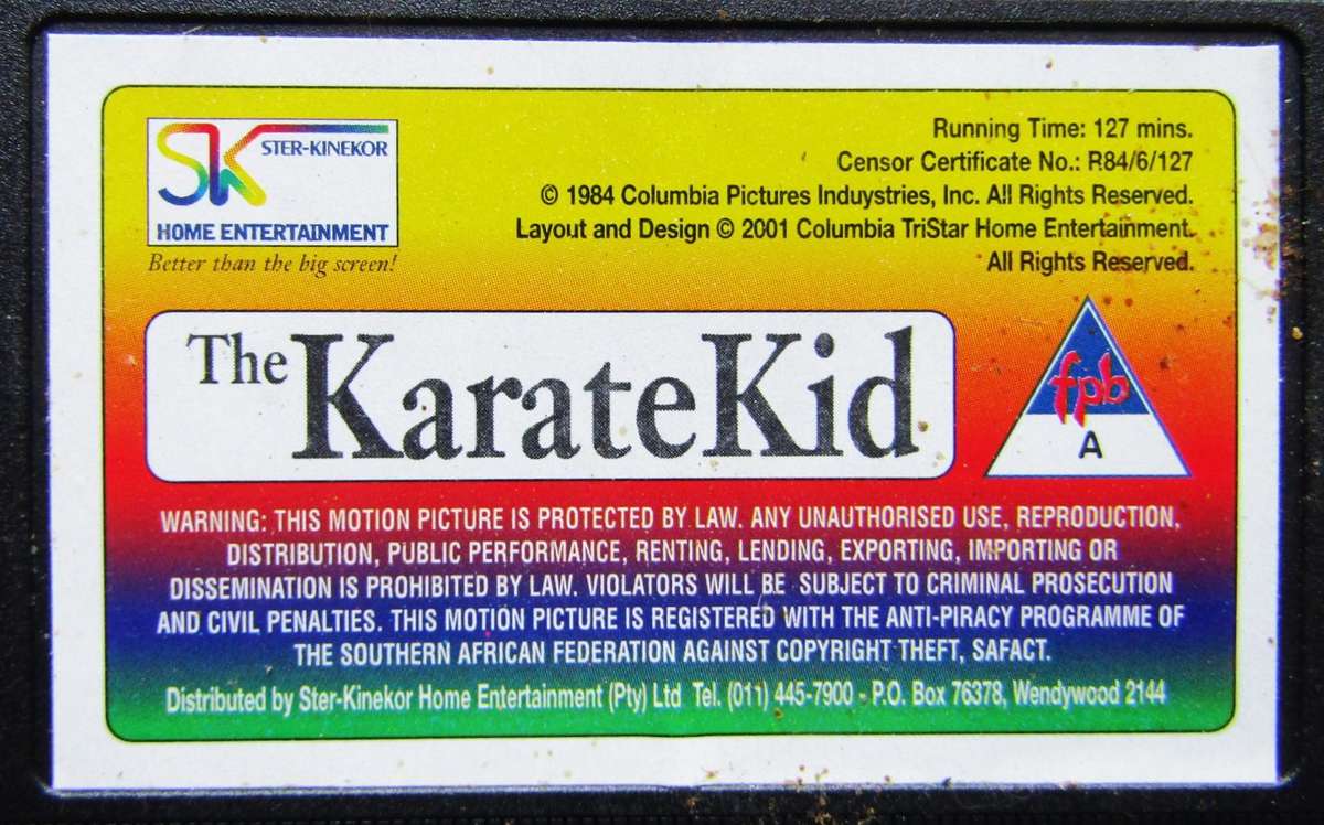 The Karate Kid - Movie VHS Tape (2001)