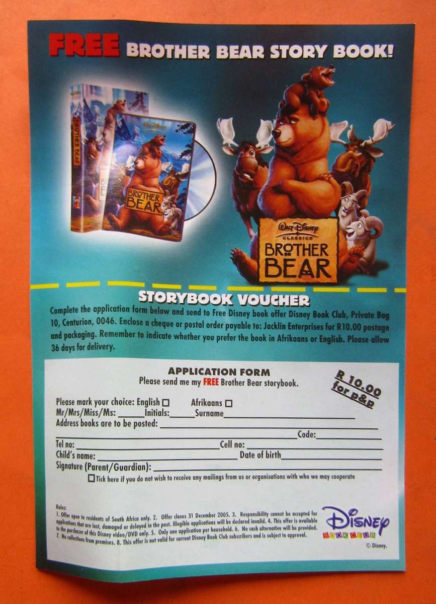 Brother Bear - Walt Disney Movie VHS Tape (2004)