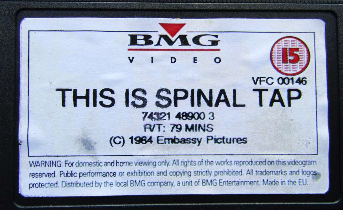 This Is Spinal Tap - Movie VHS Tape (1984)