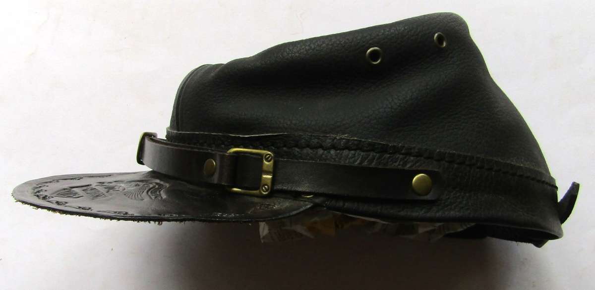 Old Harley Davidson Motorcycles Leather Cap