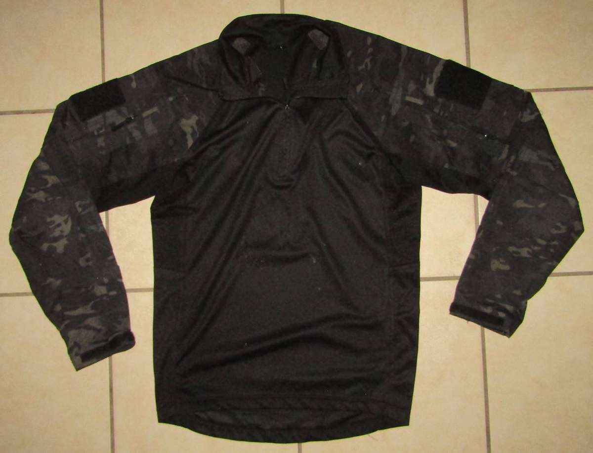 Old Black Camo Military Shirt