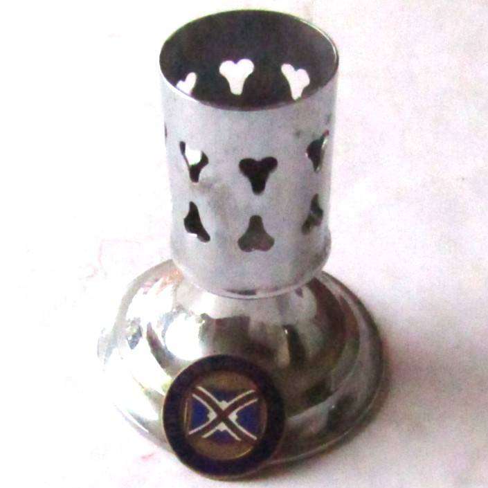 Old Union Castle Shipping Line RMS Edinburgh Castle Candle Stick Holder