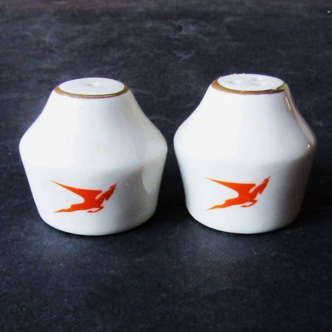Old SAA Airways Flying Springbok Salt and Pepper Pots