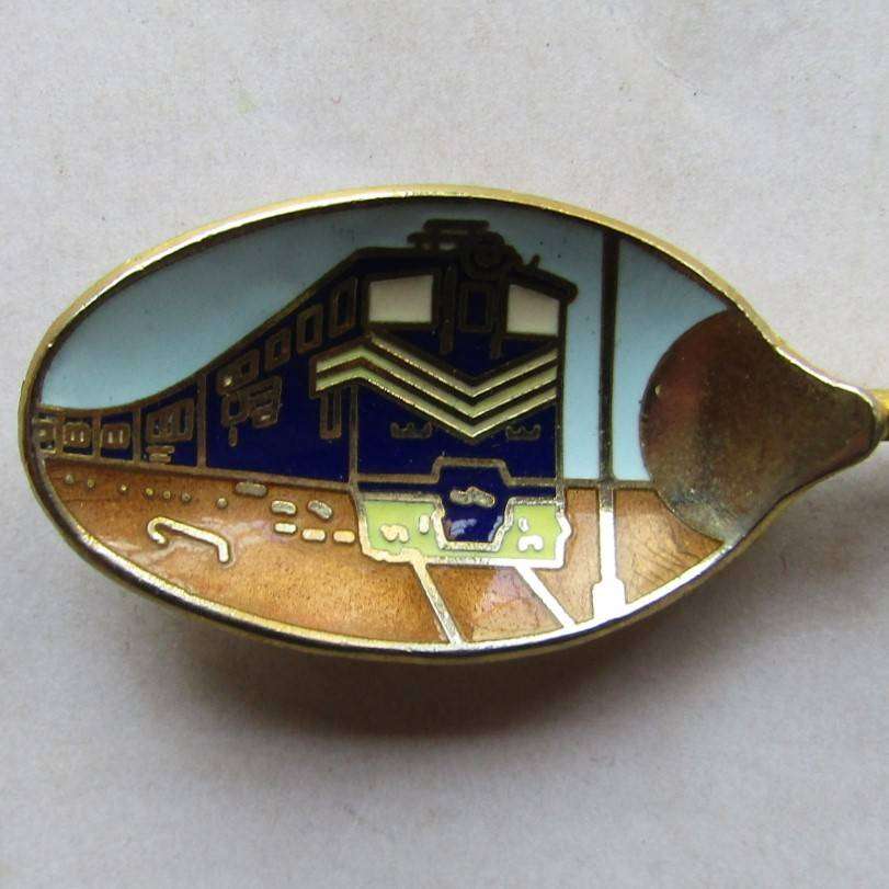 Old Blue Train Railway Spoon