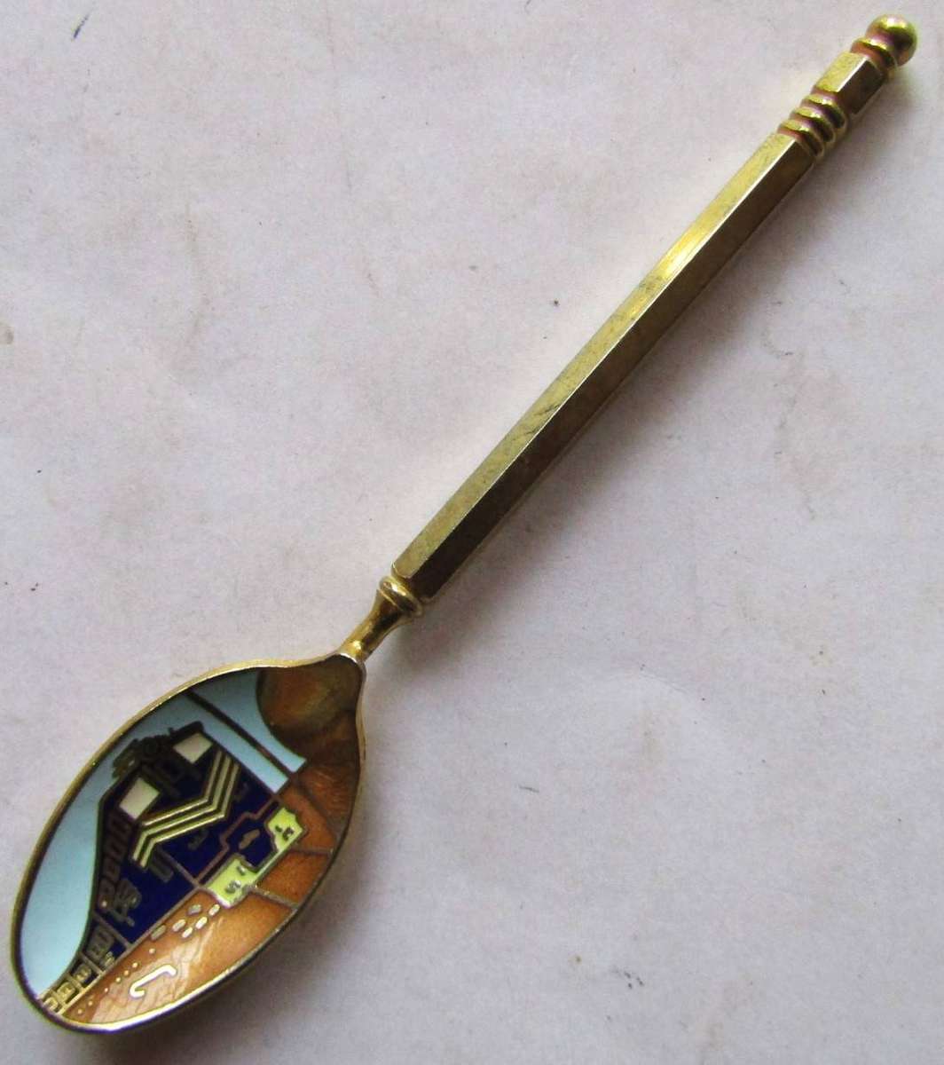 Old Blue Train Railway Spoon