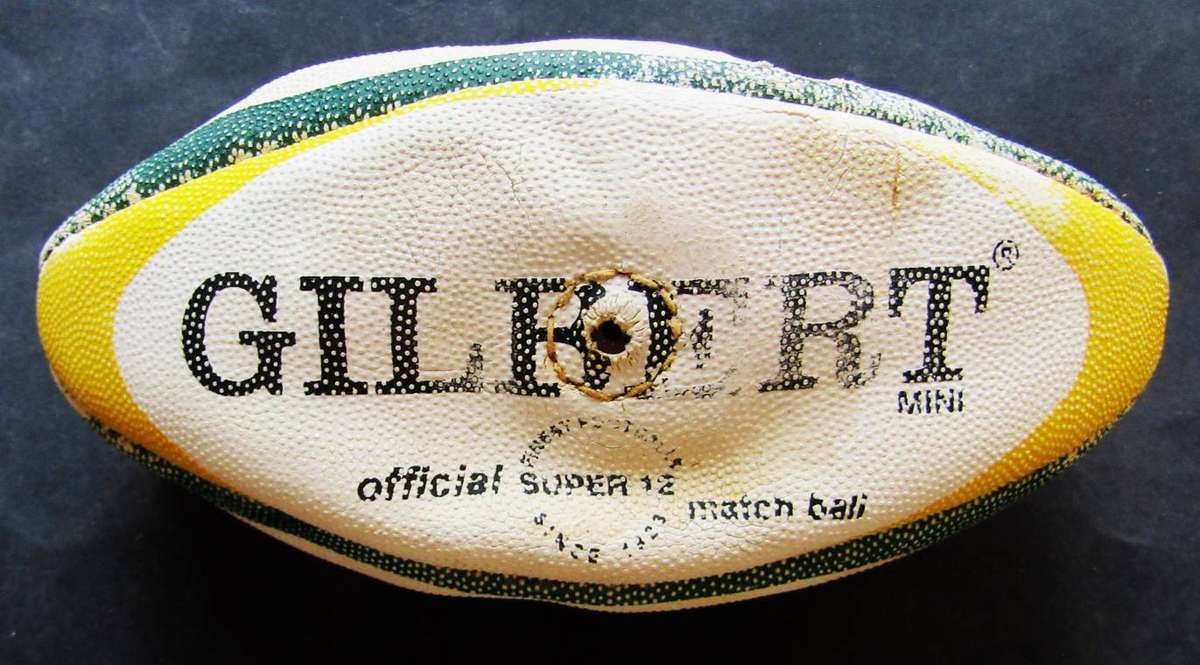 Old Super 12 Gilbert Mini Rugby Ball