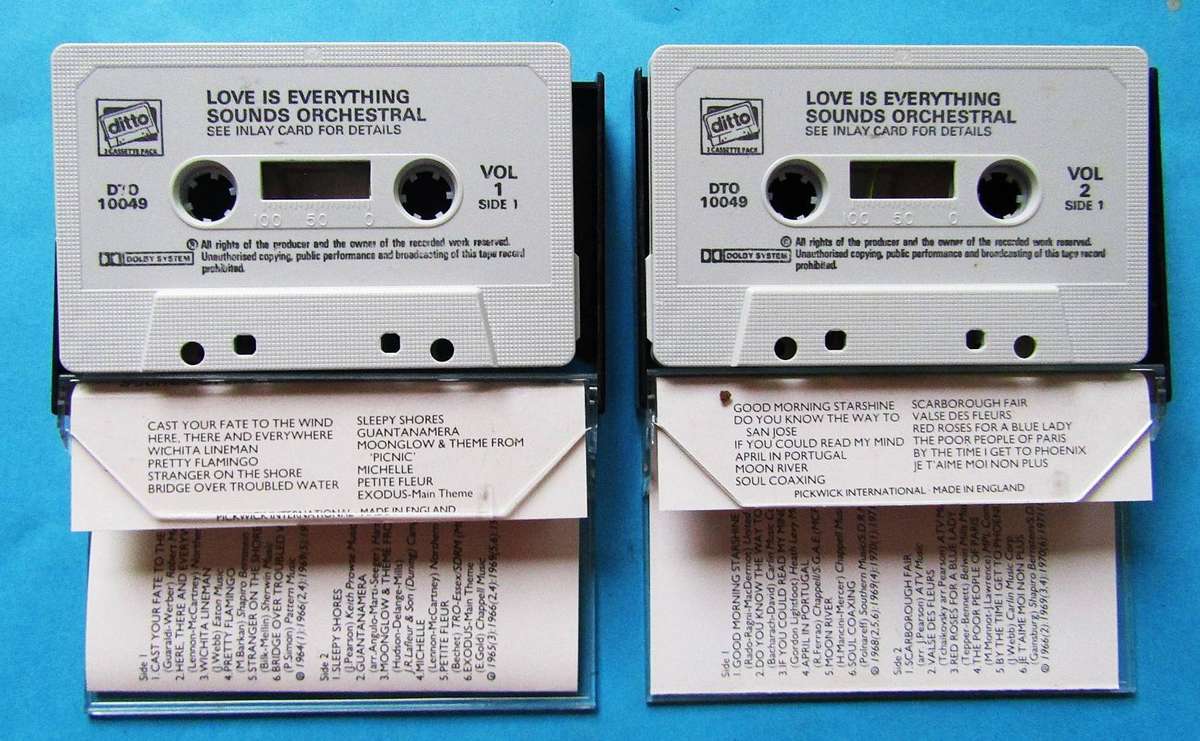 Sounds Orchestral - Love is Everything Vol 1 and 2 - Cassette Tapes