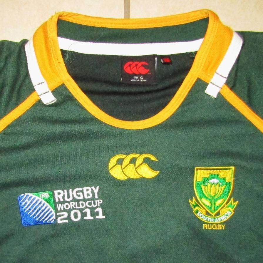 2011 World Cup Springbok Rugby Jersey - XL Size