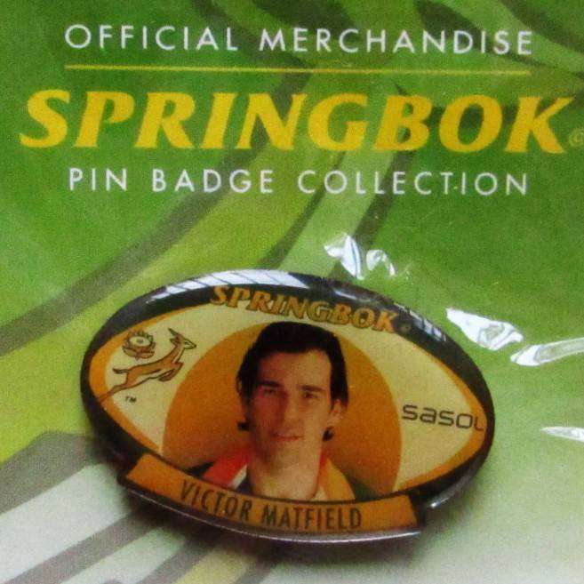 Victor Matfield Springbok Rugby Pin Badge