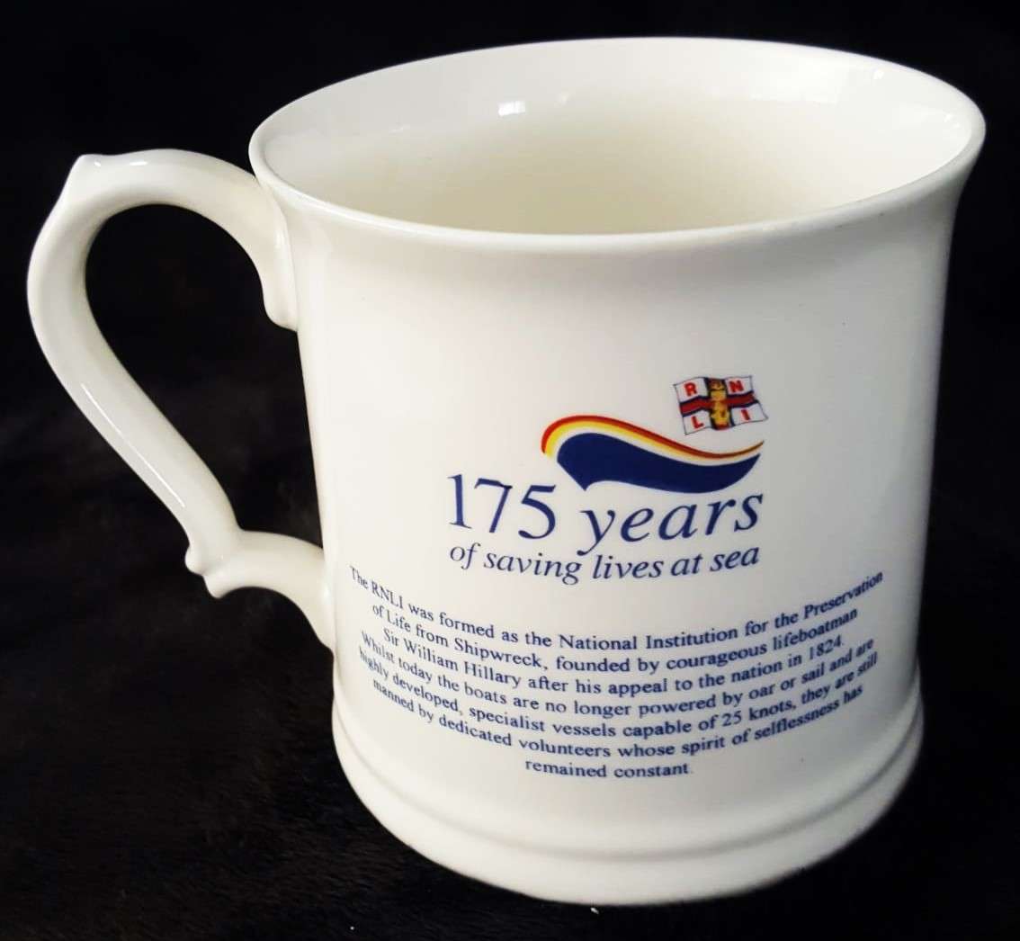 Old RNLI Lifeboat 175 Year Anniversary Beer Mug