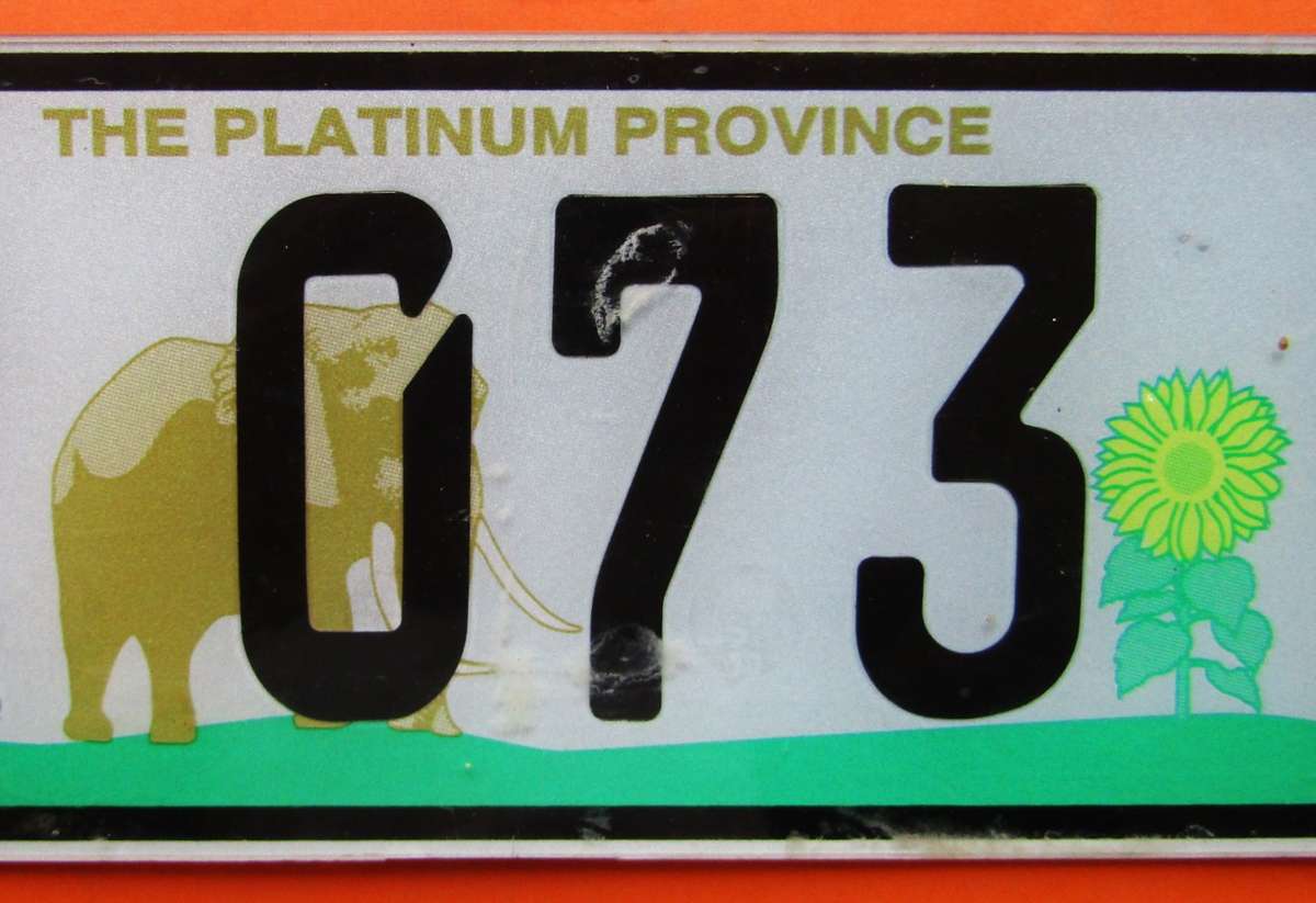 Old North West Car Number Plate