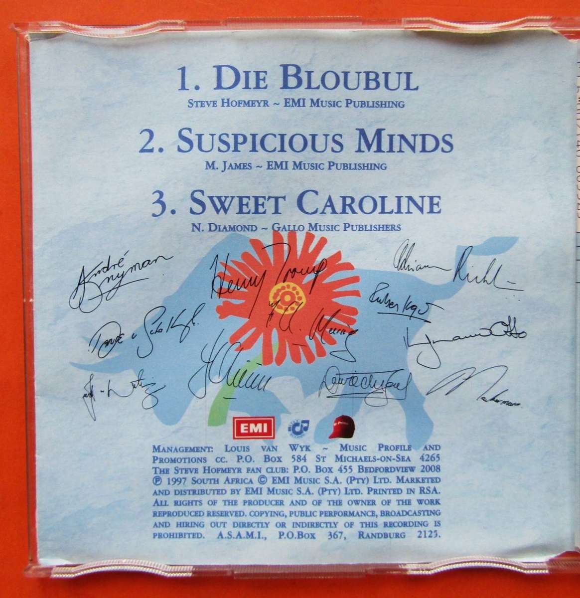 Die Bloubul - Steve Hofmeyr - Noord Transvaal Rugby CD (1997)