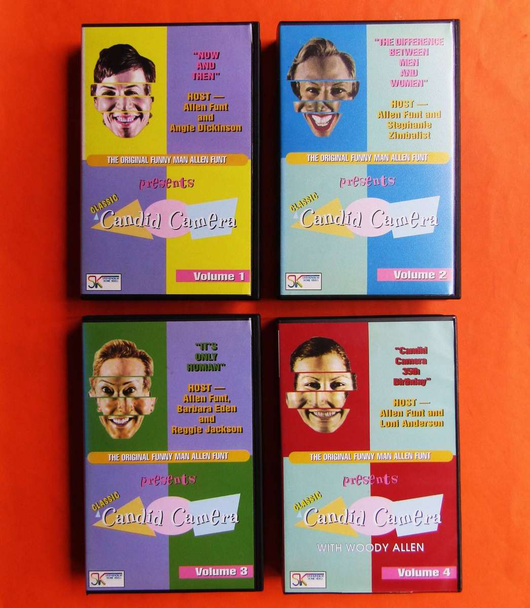 Candid Camera - Volumes 1 to 4 - VHS Tapes (1996)