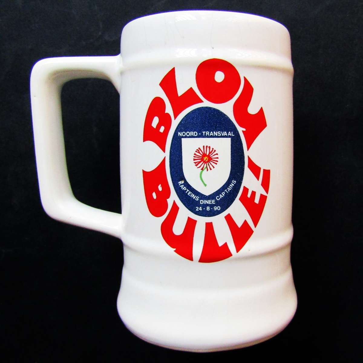 1990 Noord Transvaal Rugby Kapteins Dinee Beer Mug