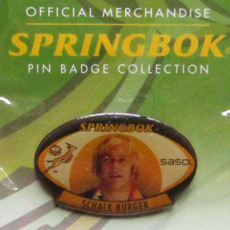 Schalk Burger Springbok Rugby Pin Badge