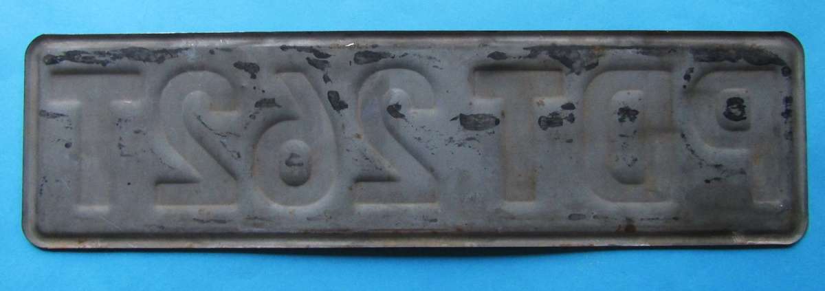 Old Transvaal Car Number Plate