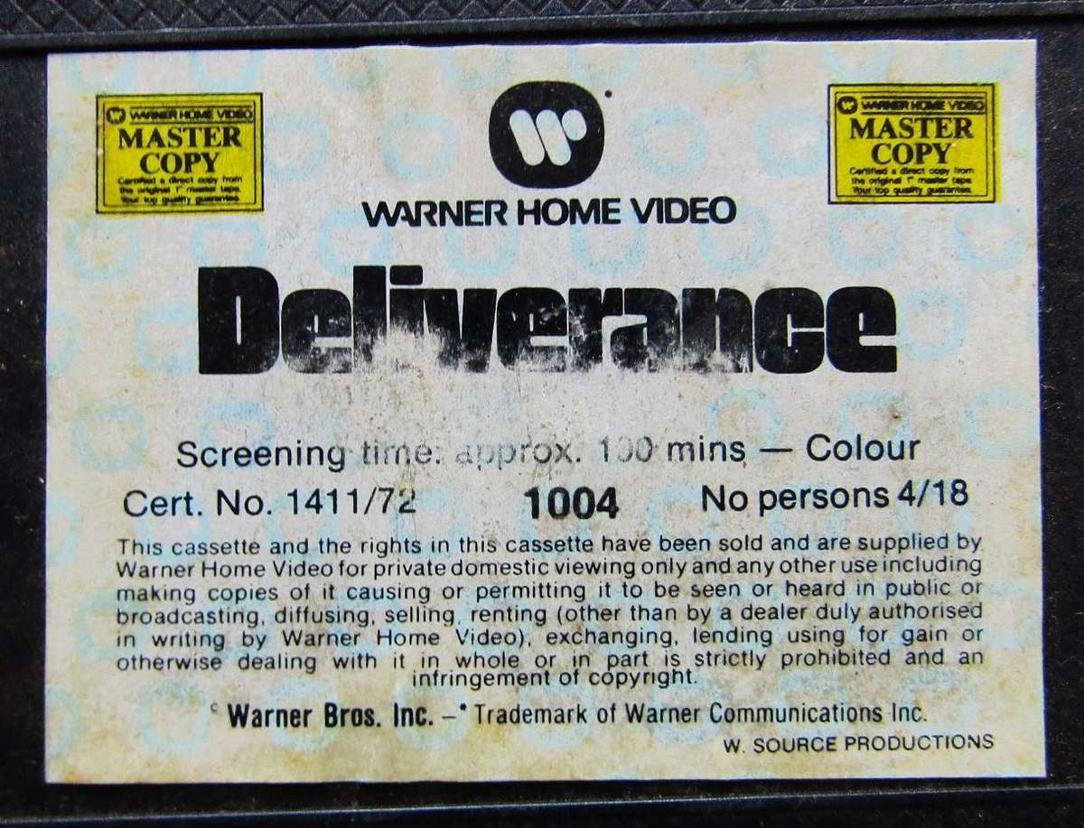 Deliverance - Burt Reynolds - Movie VHS Tape (1972)