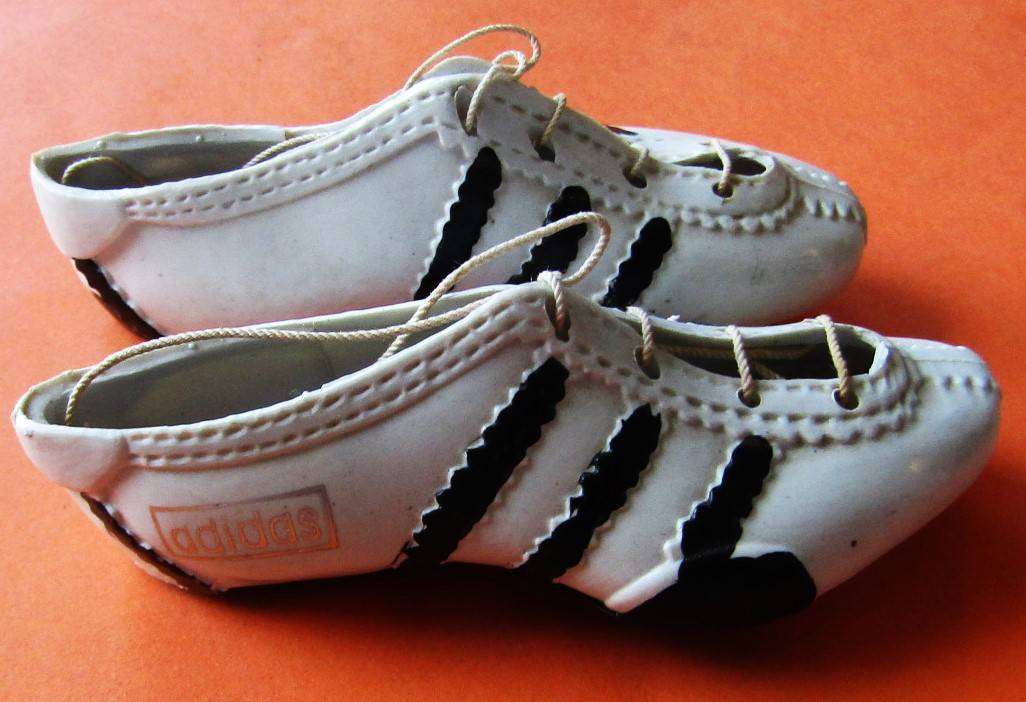 Old Miniature Adidas Spike Shoes