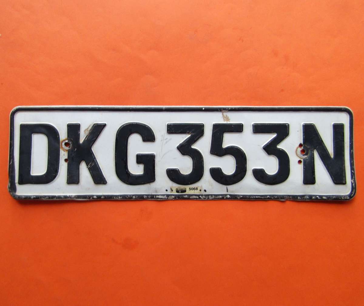 Old Northern Province Metal Car Number Plate